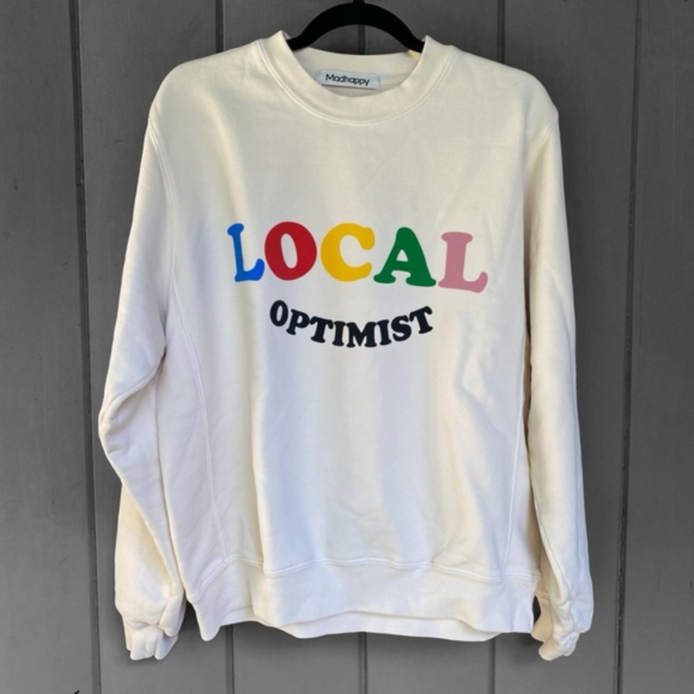 Madhappy Cream 'Local Optimist' Sweatshirt